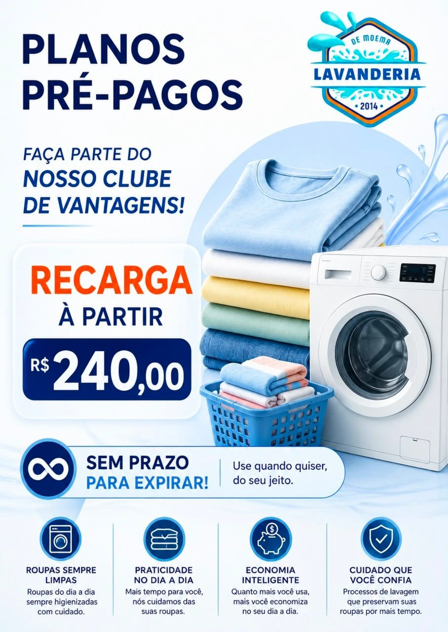 Plano pré-pago com recarga a partir de R$ 240,00